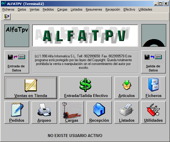 AlfaTpv Terminal Punto de Venta