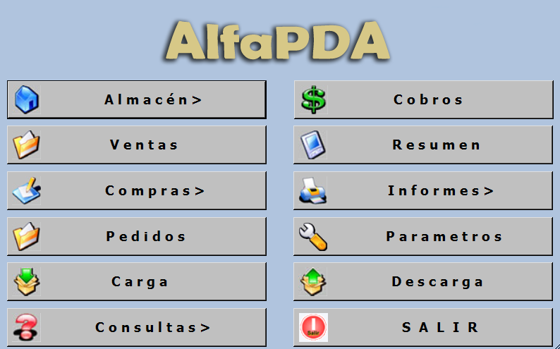 AlfaPda Gestión Comercial para PDAs